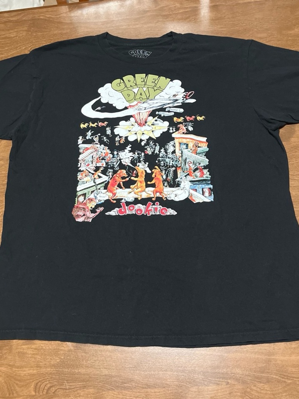Green Day Dookie Graphic Short Sleeve Tee - Black